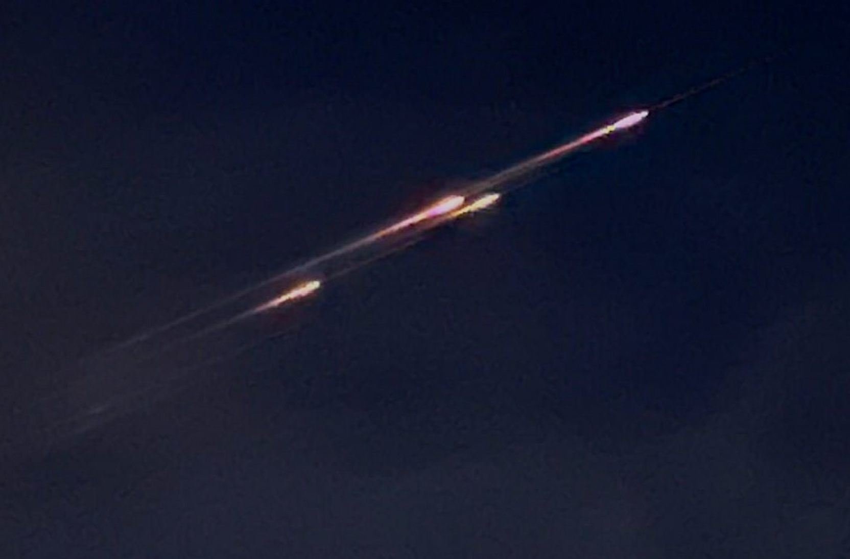 Flying Leprechauns?  Strange lights streak over Folsom skies