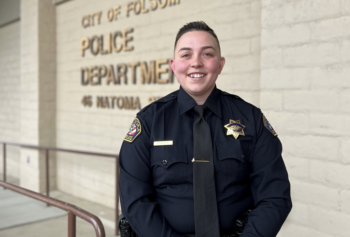 Folsom Police welcomes officer McAuliff to force