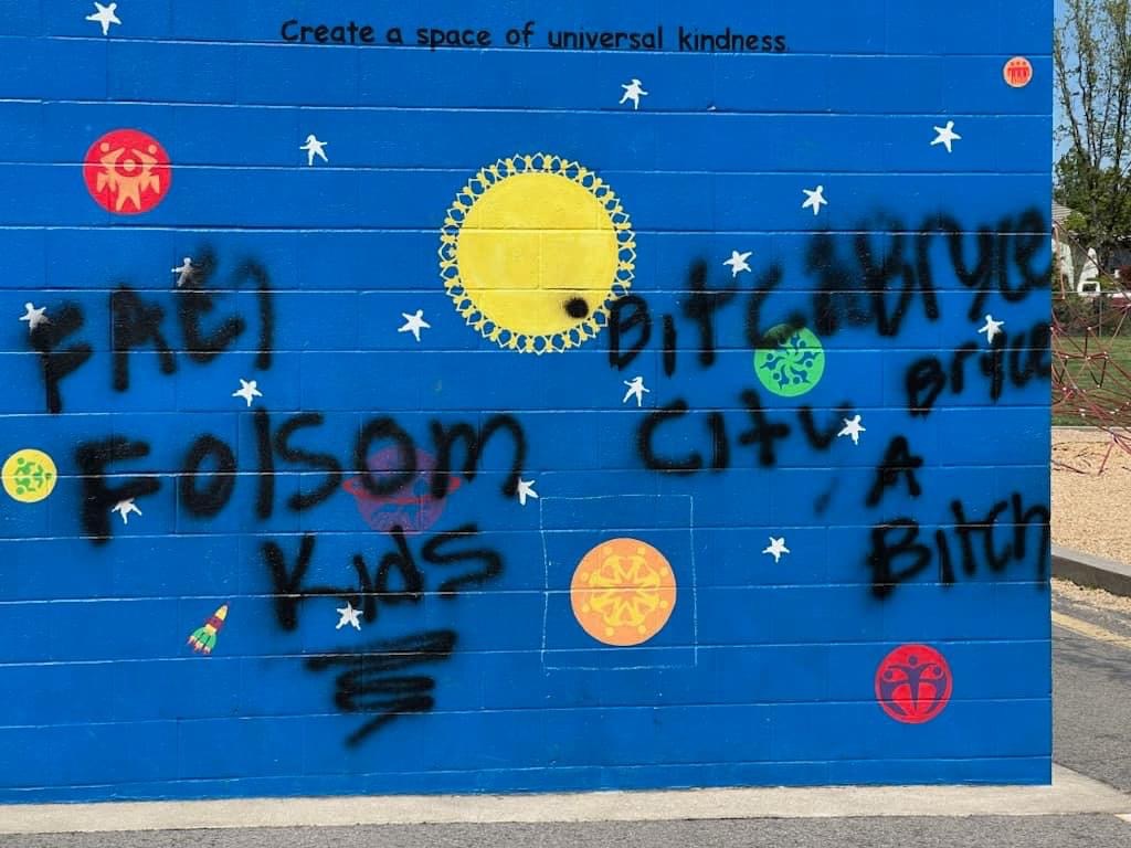 Folsom school vandalized, tagged with hate speech