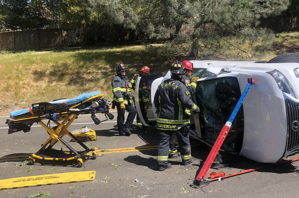 Silva Valley Parkway Blocked Due To Rollover Accident Folsom Times
