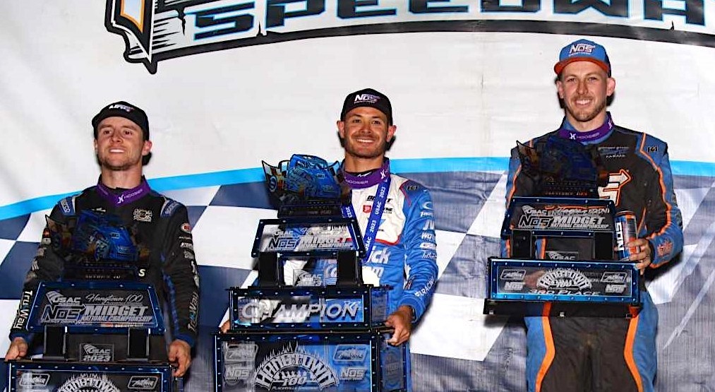 Larson returns home to sweep Hangtown 100 at Placerville Speedway