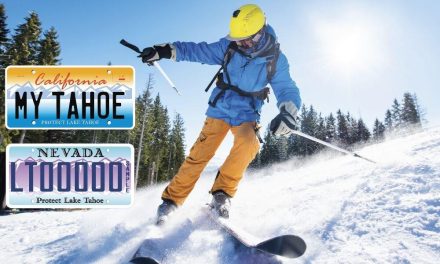 Ski or trail ride for free with purchase of Tahoe license plate 