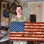 Folsom Veteran crafts wooden flags with patriotic passion