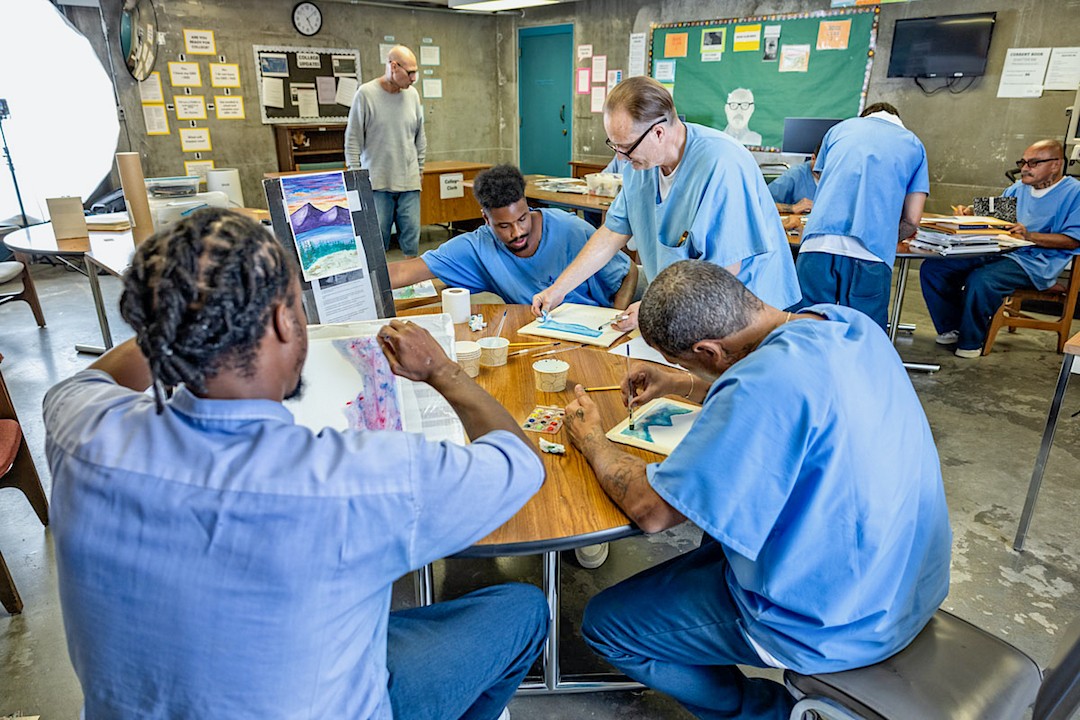 Sac State faculty mentor Folsom prisoners who teach art to others
