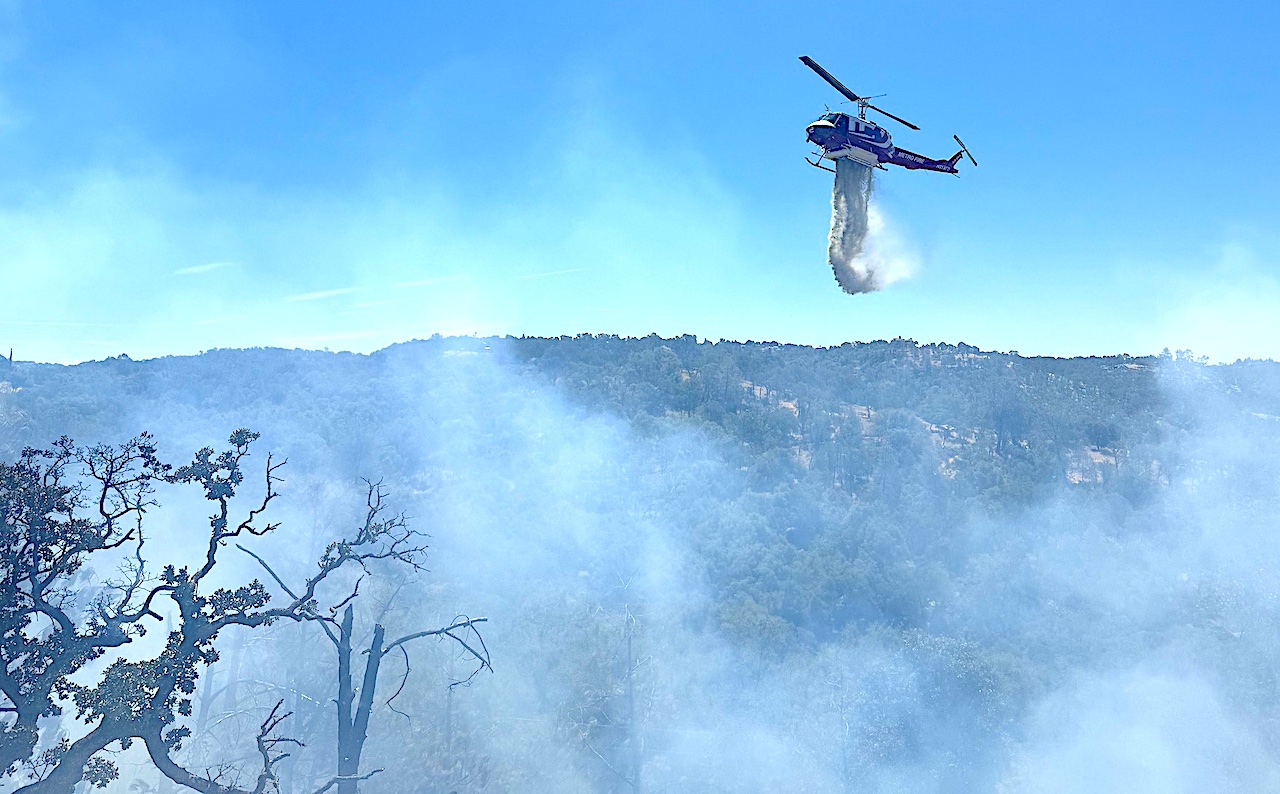 Satellite technology assists with Tuesday fire near El Dorado Hills