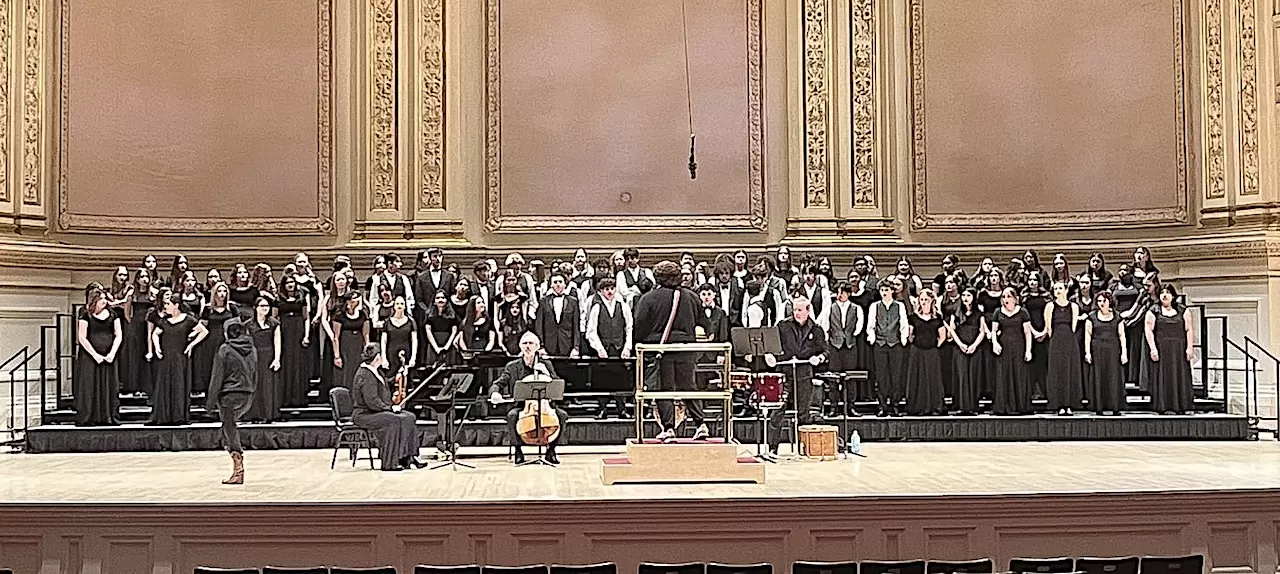 Folsom High School Choir performs at New York’s Carnegie Hall