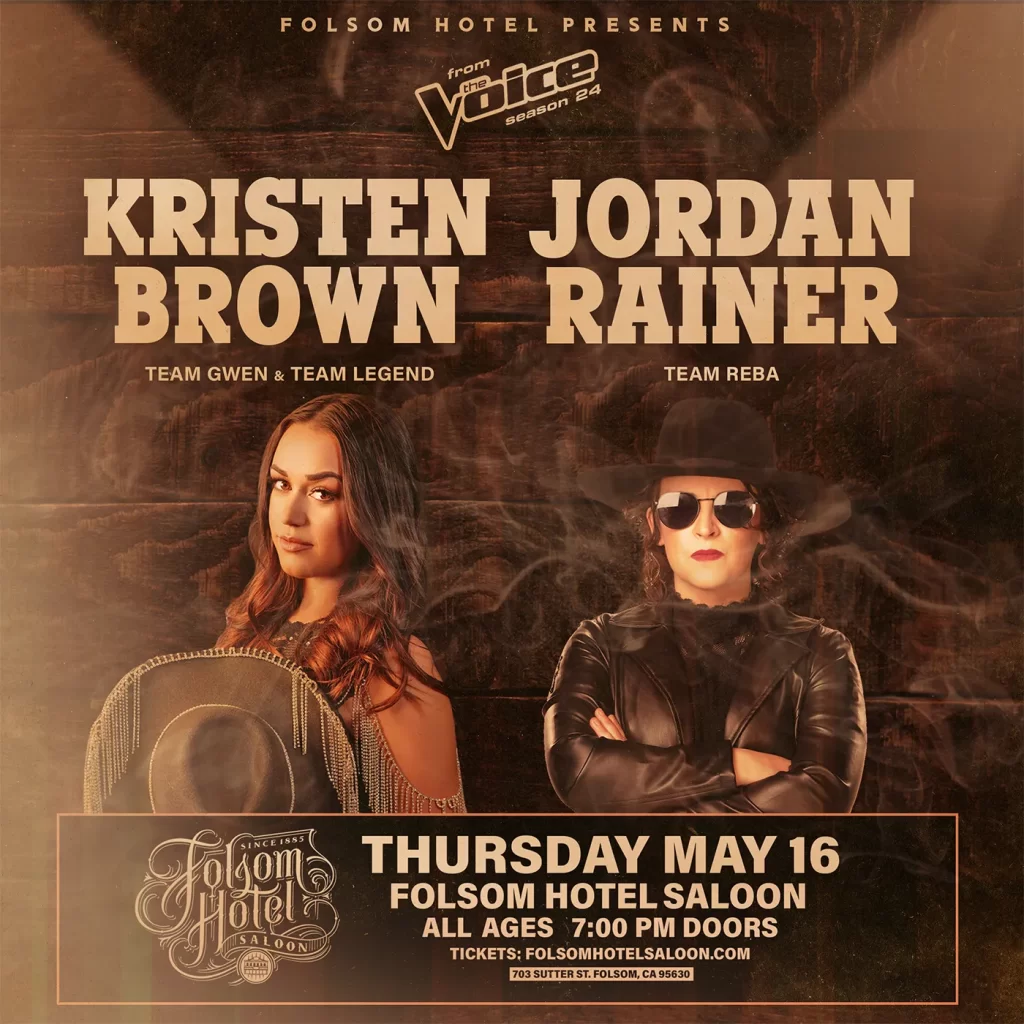 Image for display with article titled Voice Contestants Kristen Brown, Jordan Rainer Set for Folsom Hotel