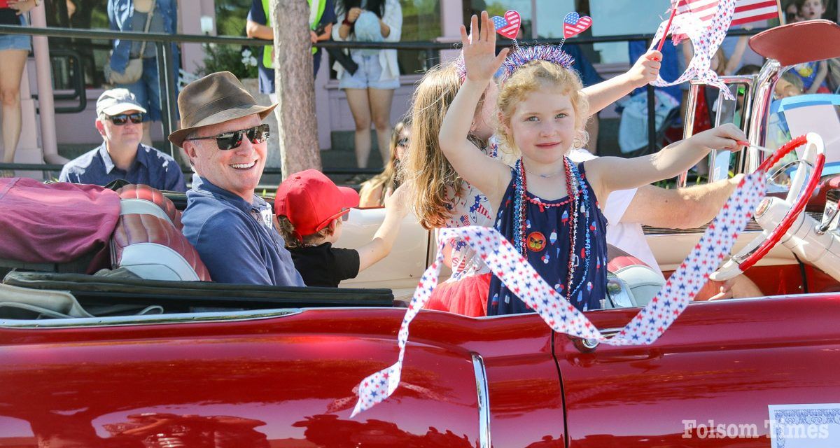 Folsom Hometown Parade draws huge spirited patriotic crowd