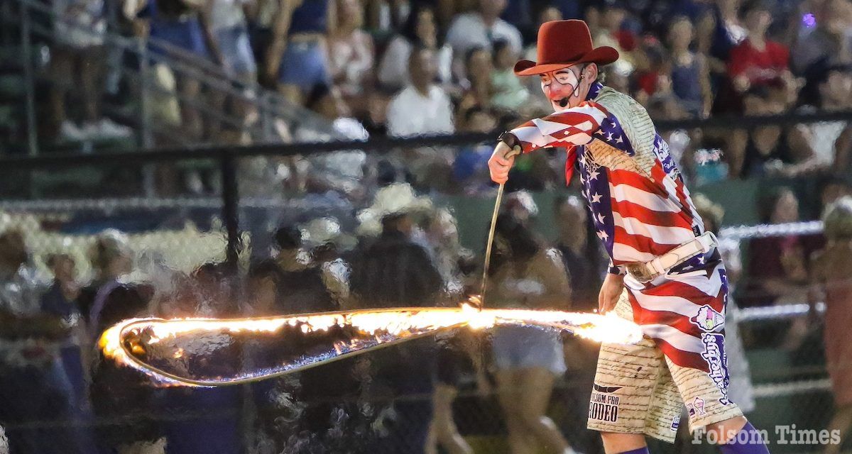 Disco Dalton ignites the fun for Folsom Pro Rodeo fans