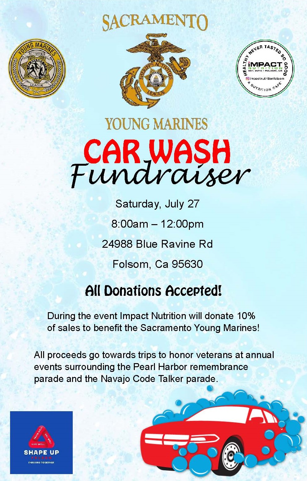 Young Marines Car Wash 🧼 Fundraiser