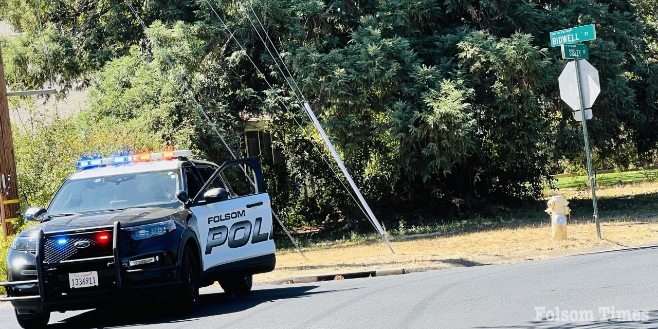 Bidwell Street in Folsom closed due to ruptured gas line