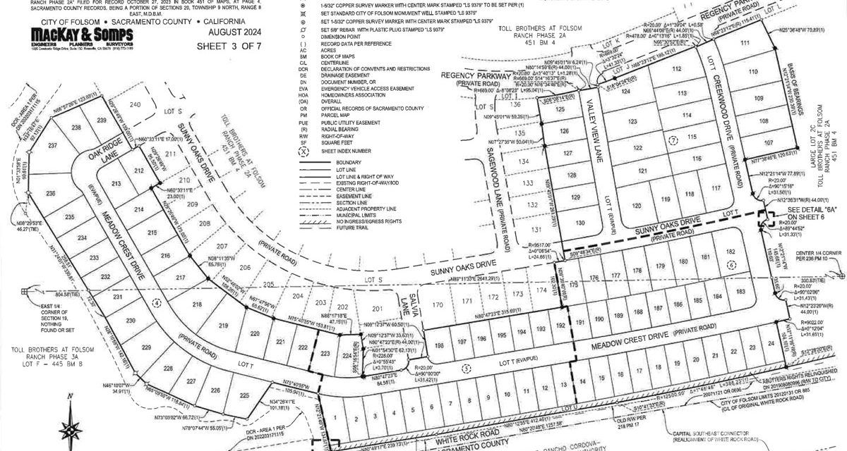 City approves final map for new 100-home site in Folsom Ranch