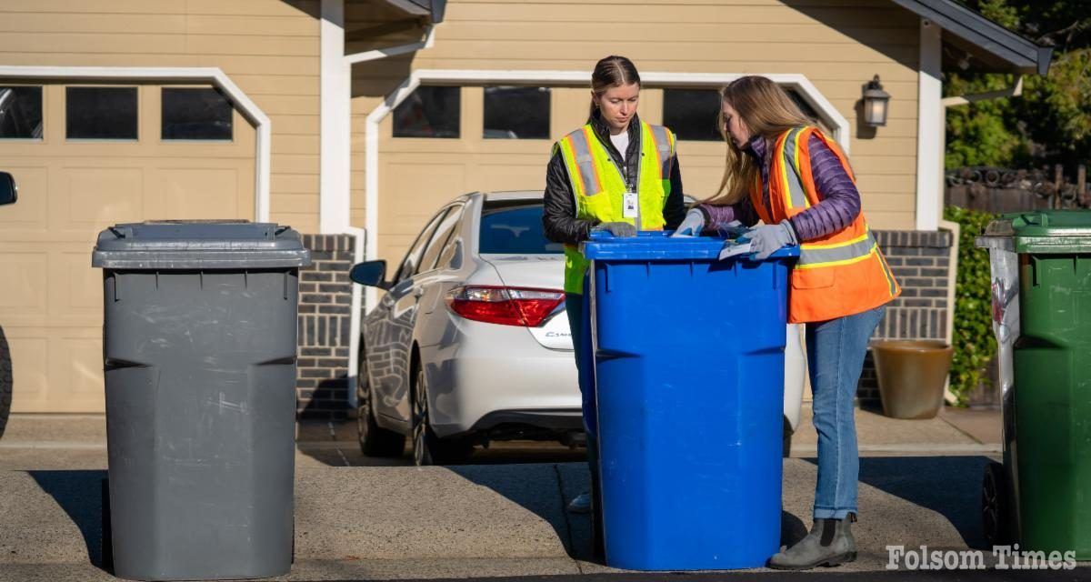 City of Folsom to begin visual audits of residential waste, recycling bins