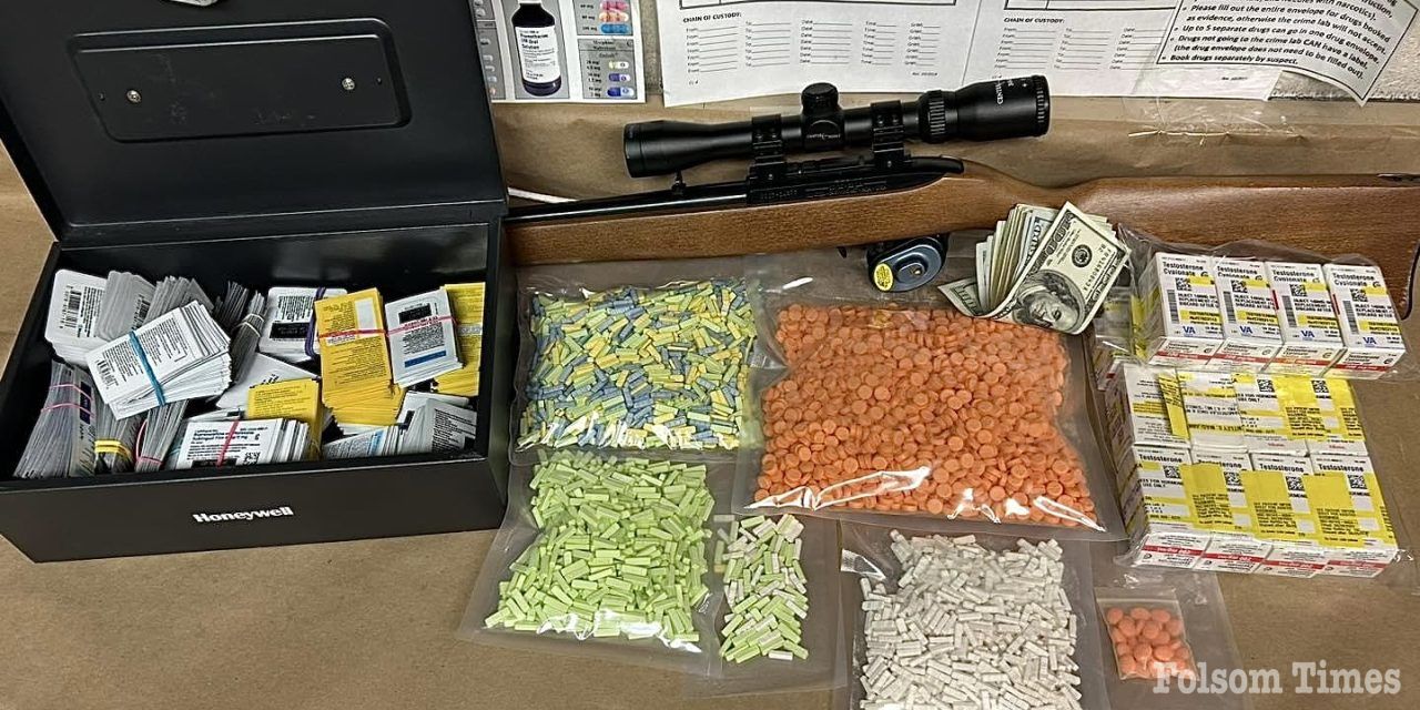 Folsom Police track, arrest Roseville man on Narcotics, gun Charges 