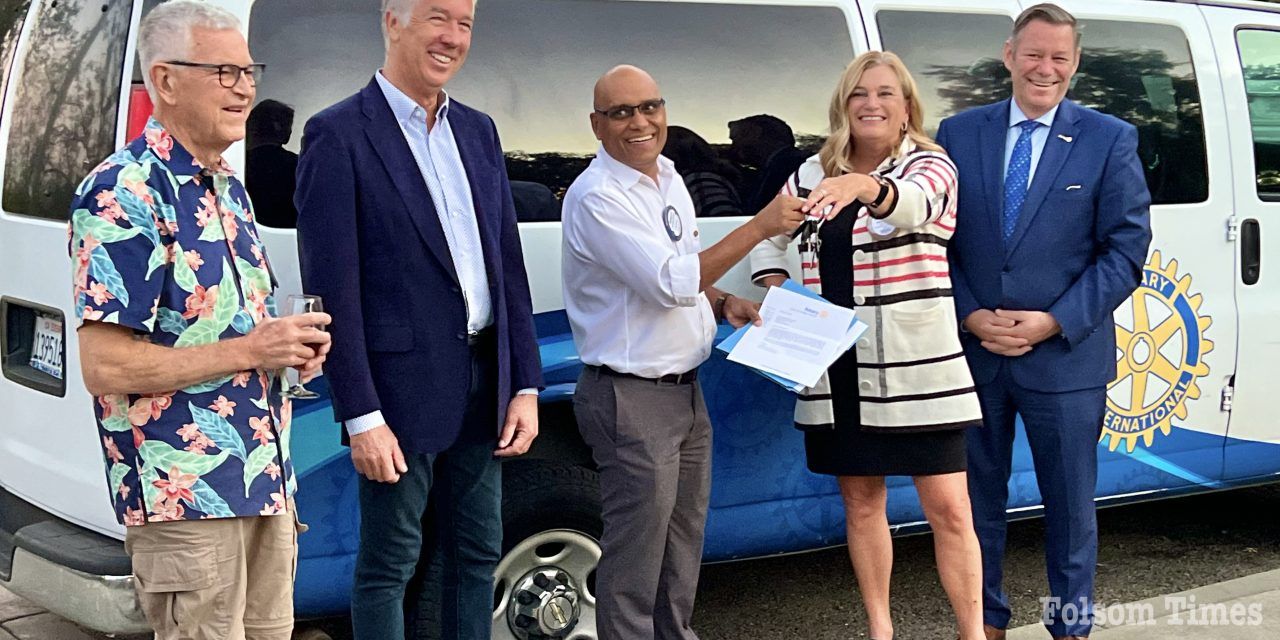 Folsom Rotarians provide transport van for Flying Samaritans