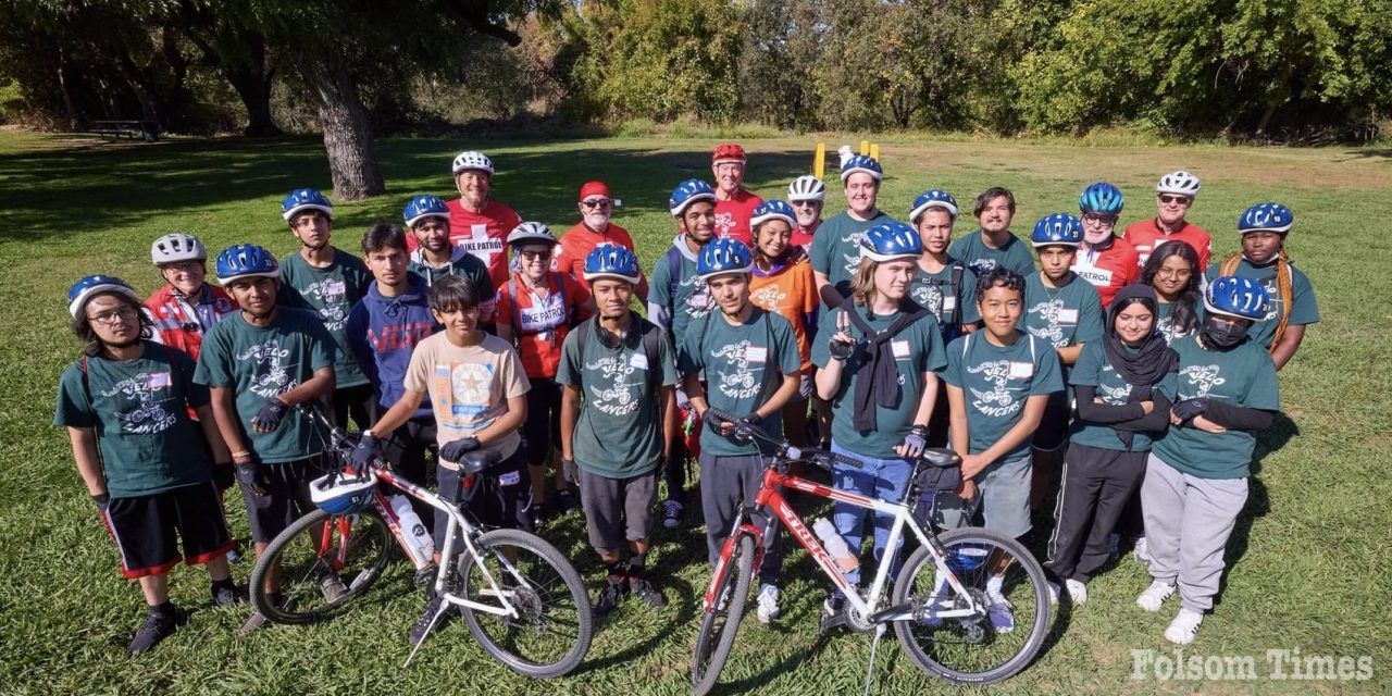 American River Bike Patrol present 29 students with bikes