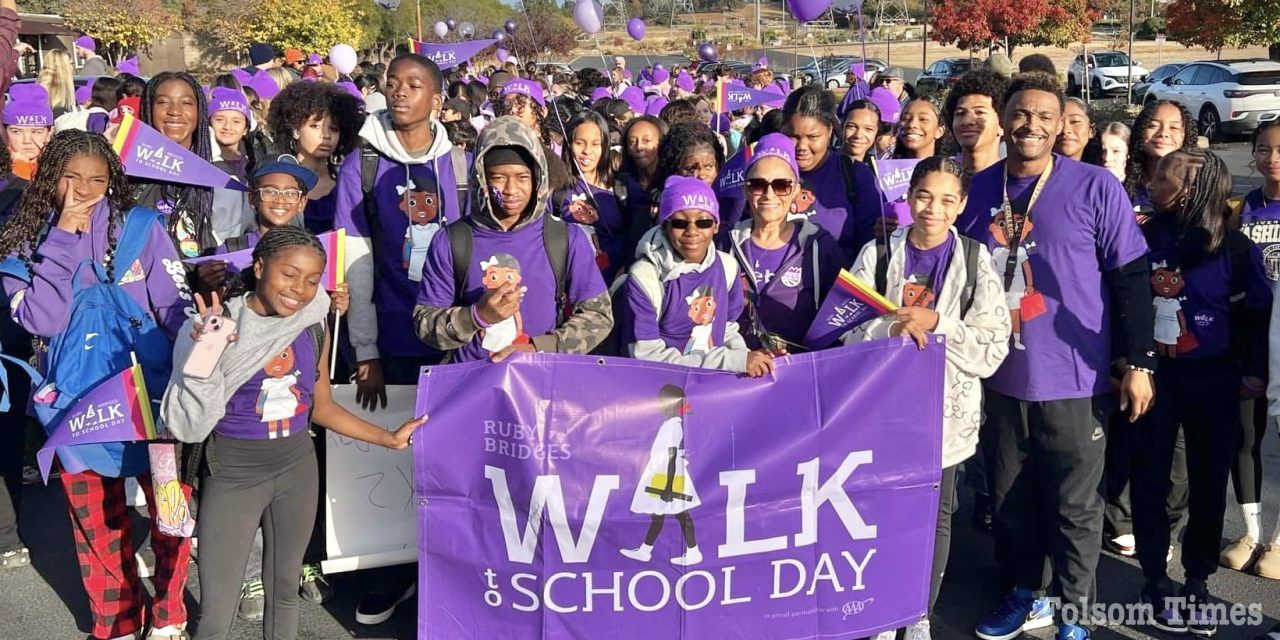 Hundreds of Folsom Cordova students,staff celebrate Ruby Bridges Walk to School Day