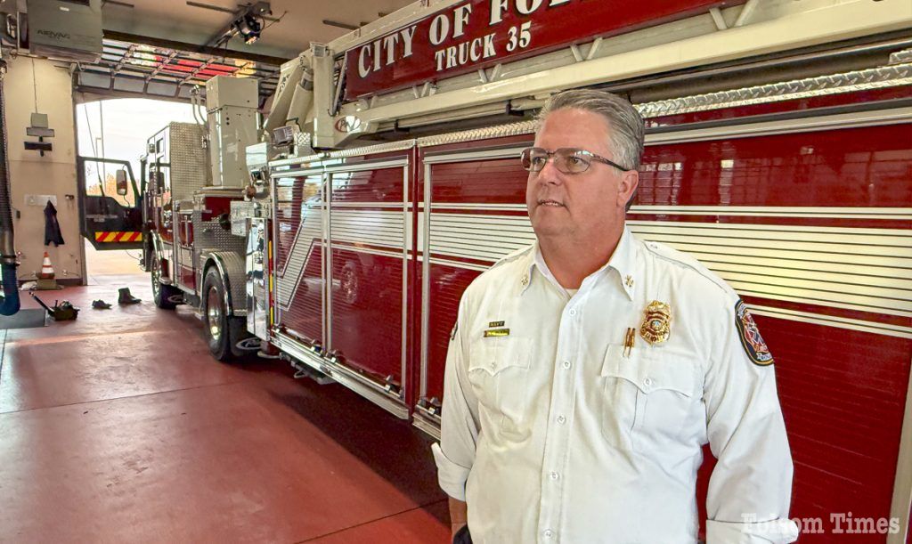 Image for display with article titled Last Call: Assistant Folsom Fire Chief Wilson Hangs Up His Badge