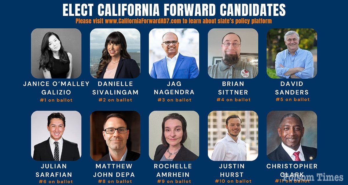 Several Folsom candidates amongst California Forward slate