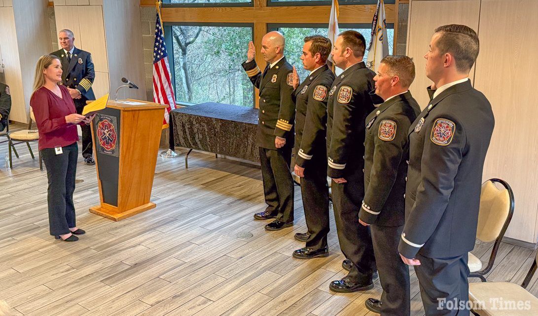 Folsom Fire promotes 2 Engineers, 2 Captains and Emergency Medical Chief  