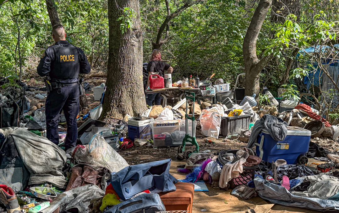 On the trail with Folsom Police; Dozens of encampments cleared