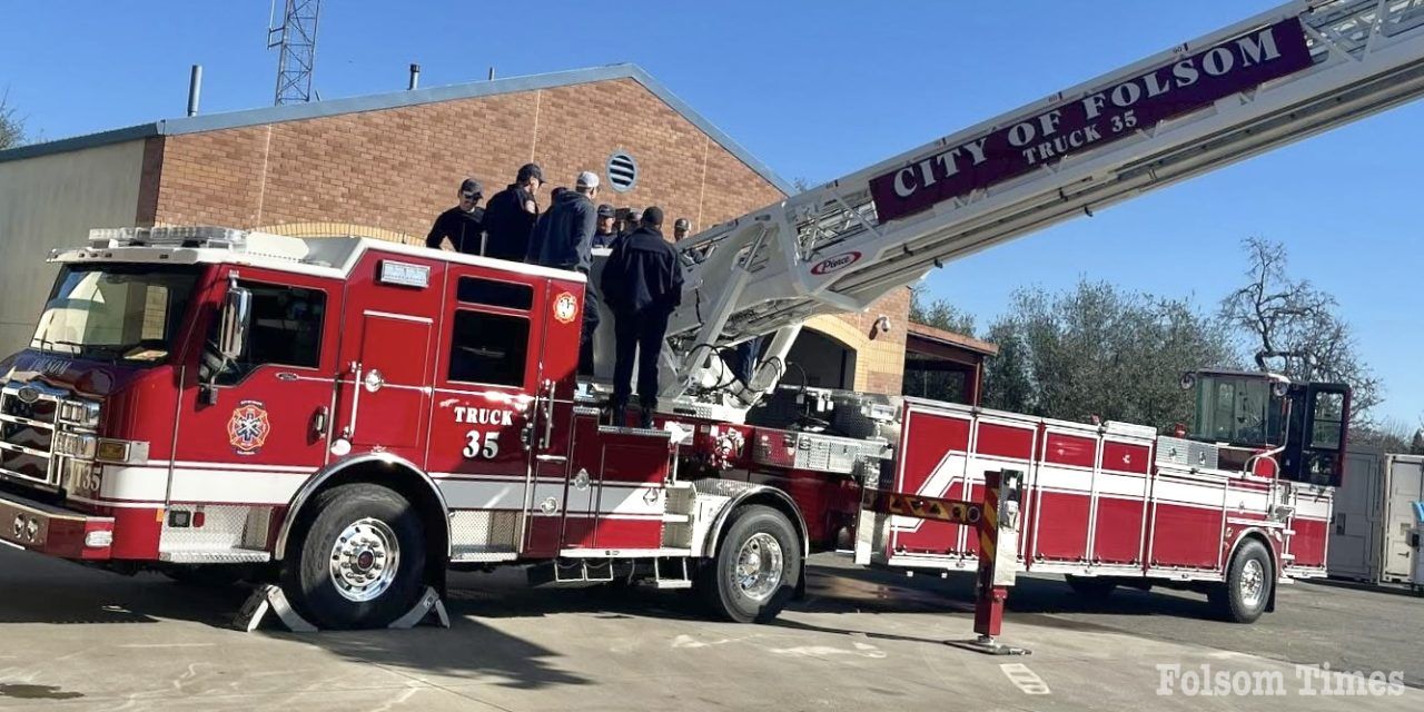 Folsom Fire’s long awaited 2nd ladder truck arrives