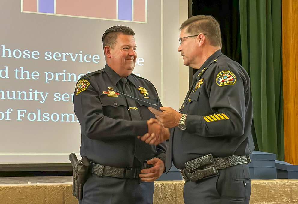 Folsom Police honors, promotes several members of its force
