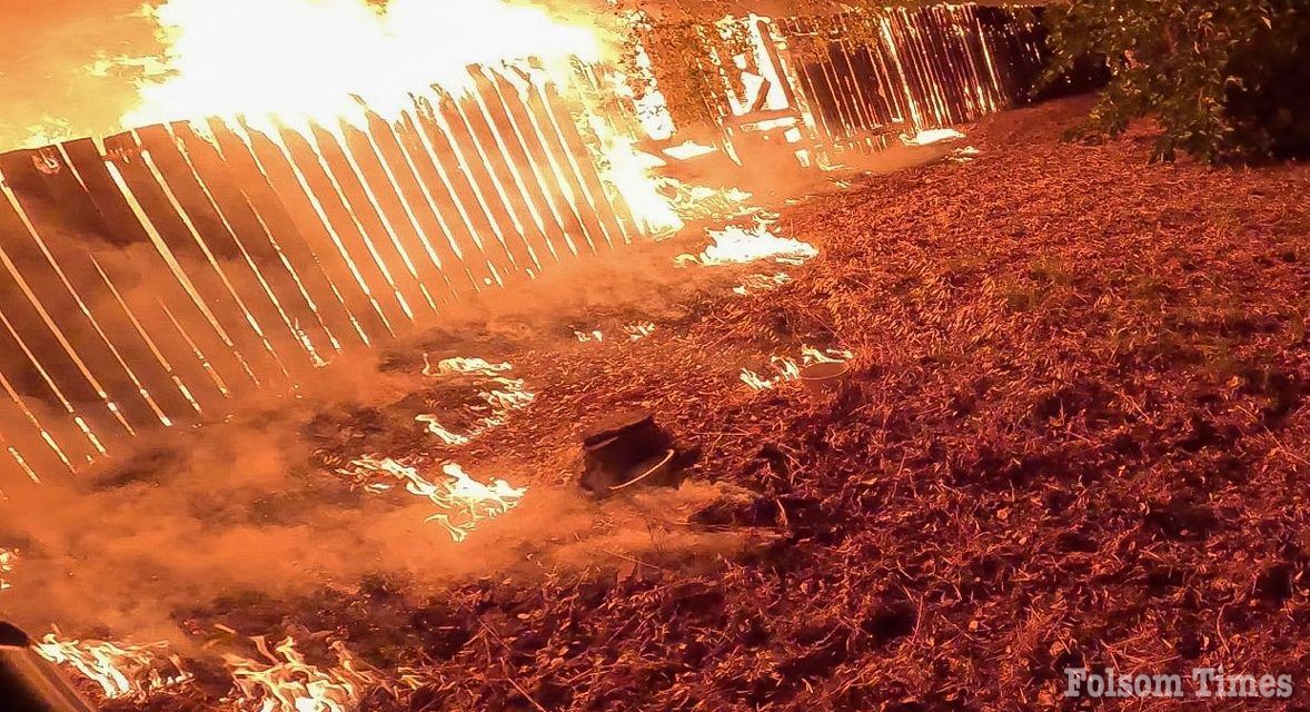 Fireworks suspected in Folsom fire that threatened homes July Fourth