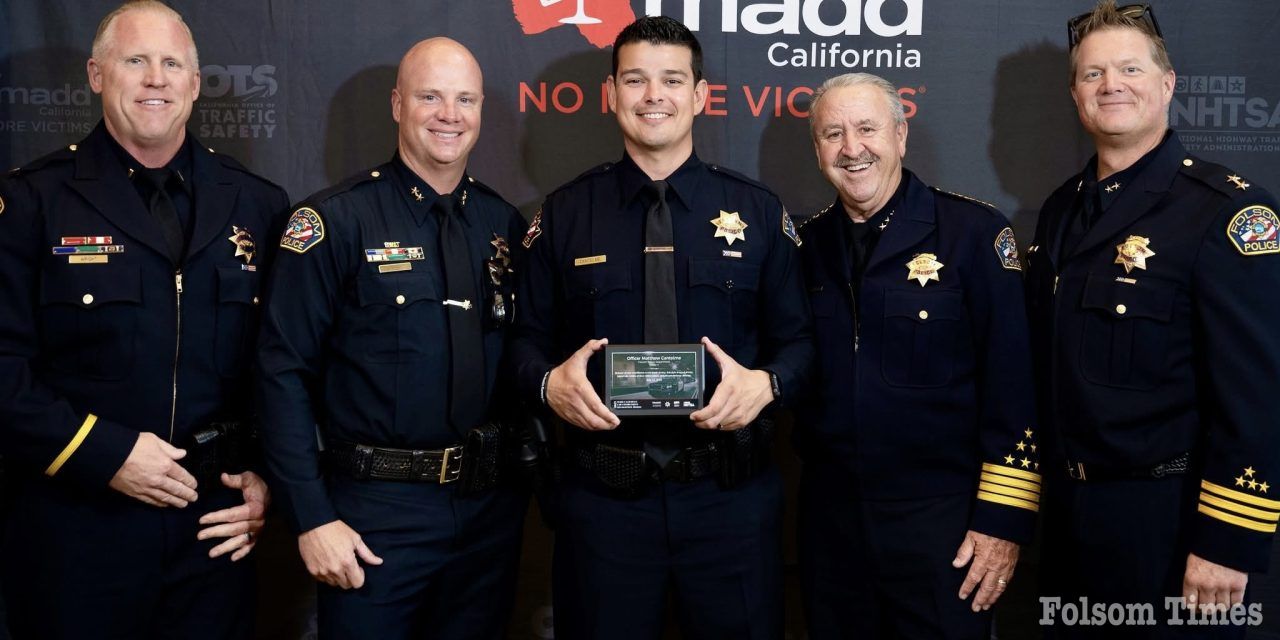 Folsom Officers Honored by MADD for Exemplary DUI Enforcement