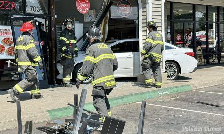 No injuries after car plows into Folsom eateries