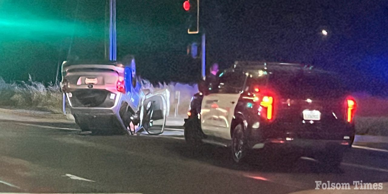 Traffic alert: East Bidwell rollover snarls Folsom traffic Thursday night