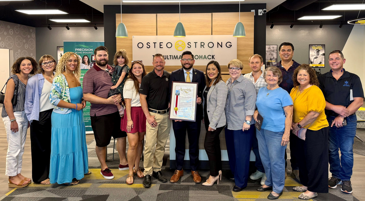 OsteoStrong named District 7 Small Business of the Month by Assemblyman Hoover