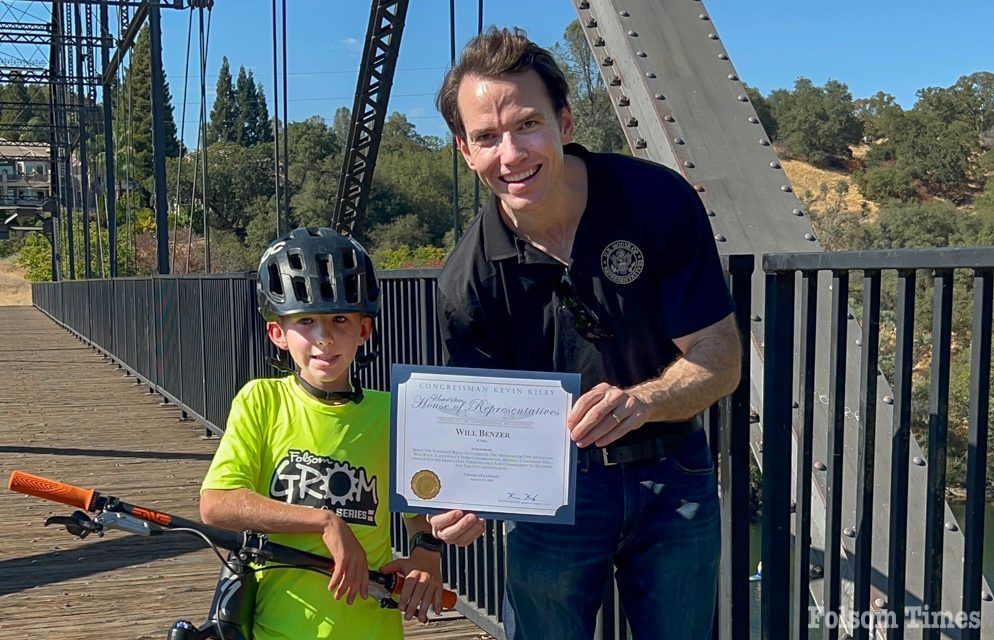 Record-Setting Ride Earns 8-Year-Old Benzer Congressional Honor