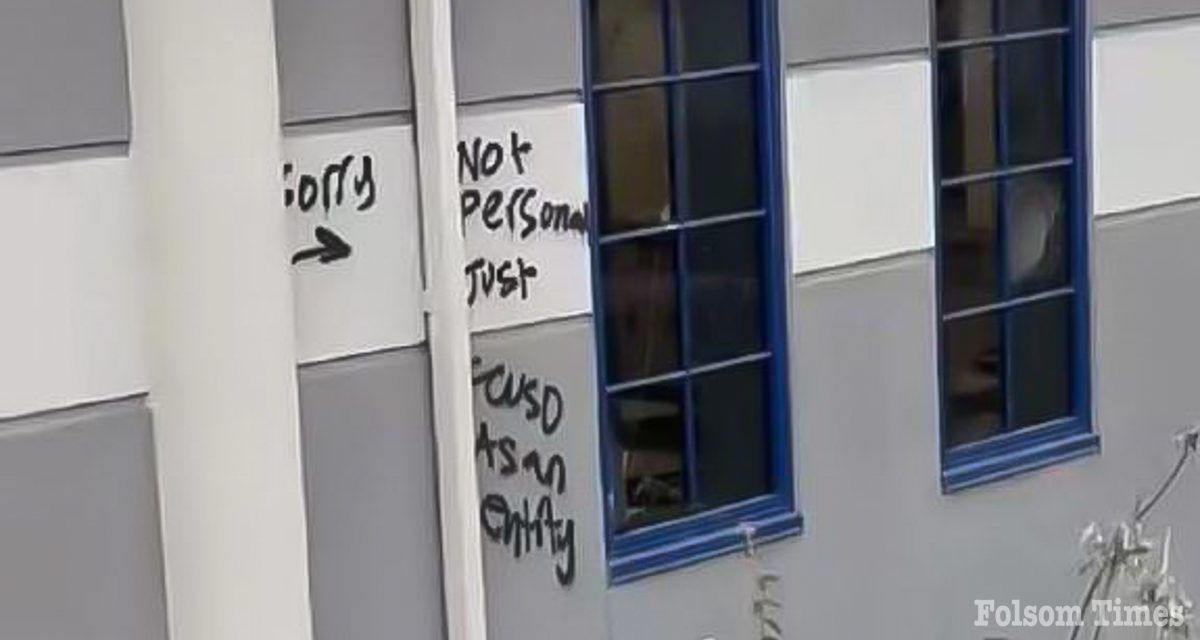 23 year old man arrested in Folsom school, business vandalism case