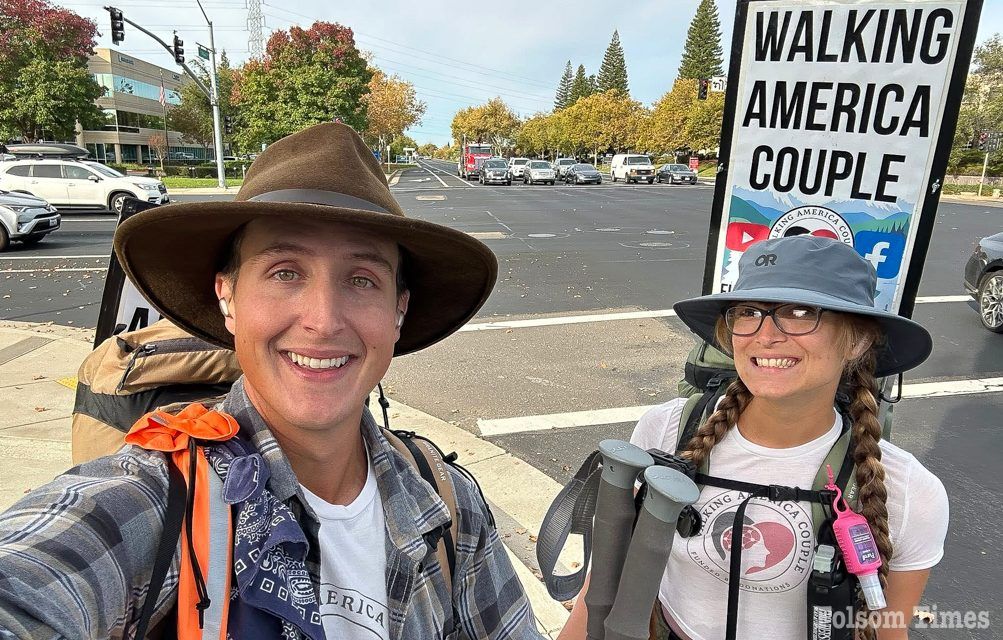 6,743 miles down: Walking America Couple gets a Folsom warm welcome