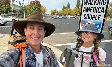 6,743 miles down: Walking America Couple gets a Folsom warm welcome