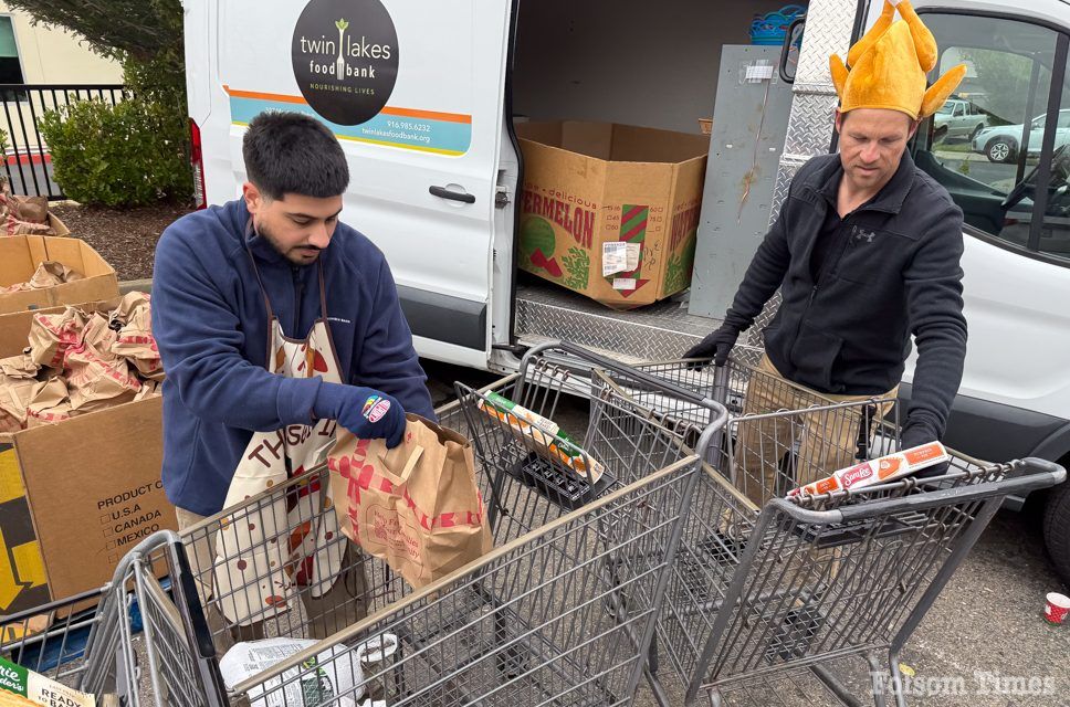 Folsom Twin Lakes Food Bank serves over 400 families with Thanksgiving meals