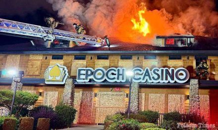 Early morning fire burns former Folsom Boulevard casino building