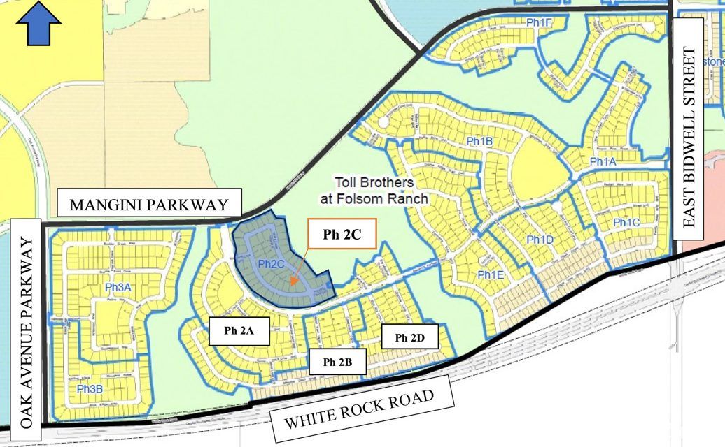 City approves final map for Toll Brothers Phase 2C homes at Folsom Ranch