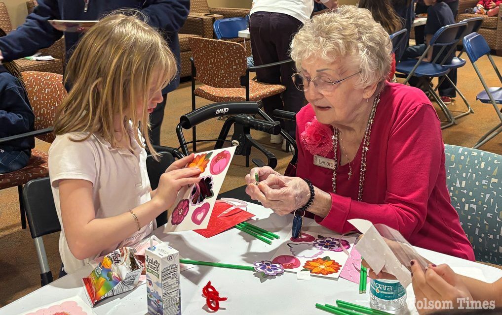 Elementary students bring Valentine’s kindness to Folsom seniors