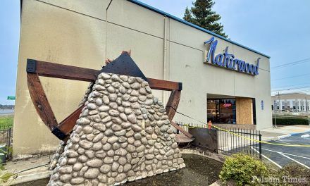 Iconic Naturwood waterwheel damaged in Highway 50 crash