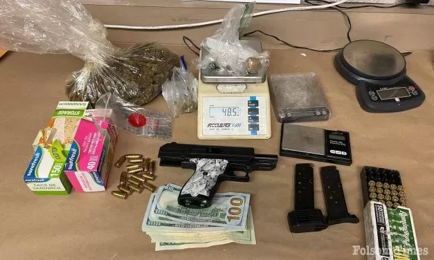 Citizen tip nets Folsom firearm, drug arrest