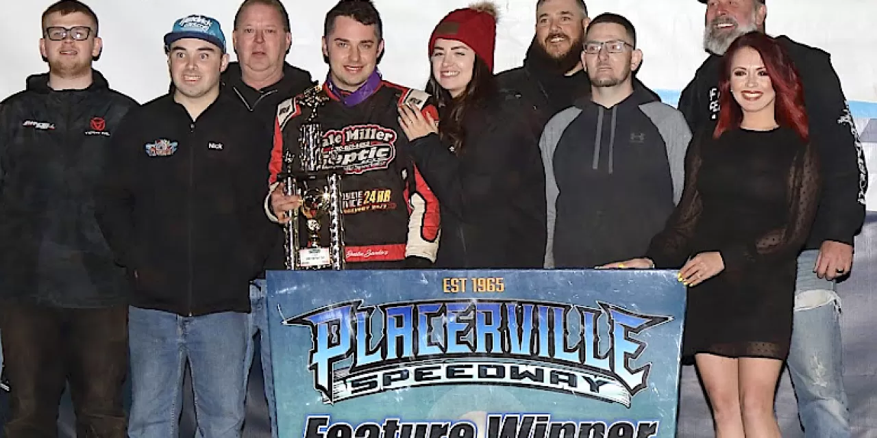 Sanders wins thrilling Placerville Speedway opener