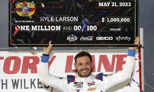 Local boy Larson wins $1M NASCAR All-Star Race at North Wilkesboro 