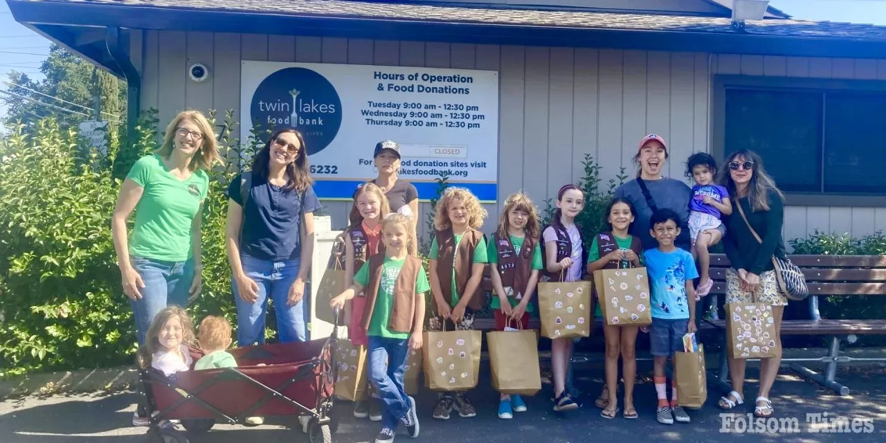 Folsom Girl Scouts make special contribution to Twin Lakes Food Bank