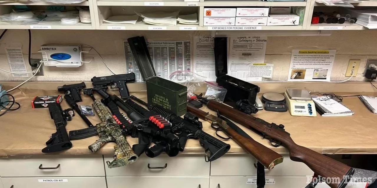Folsom man apprehended, faces multiple firearm charges