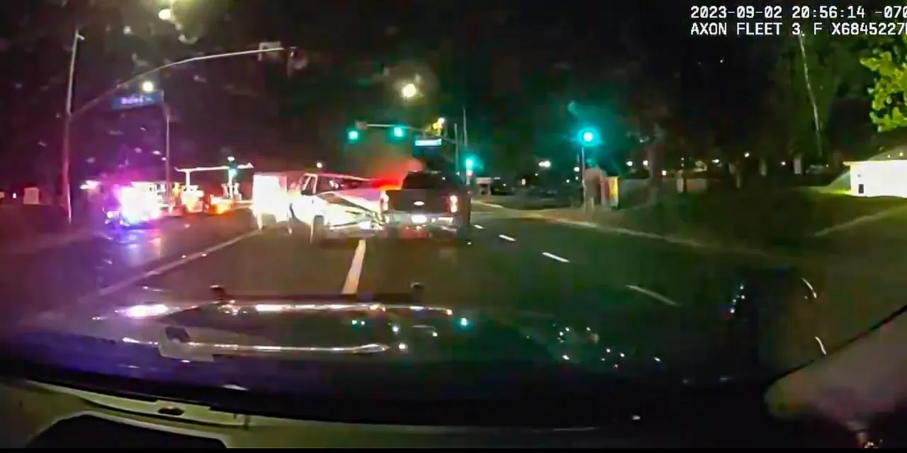 VIDEO: Hit and run suspect strikes Folsom Police units during pursuit