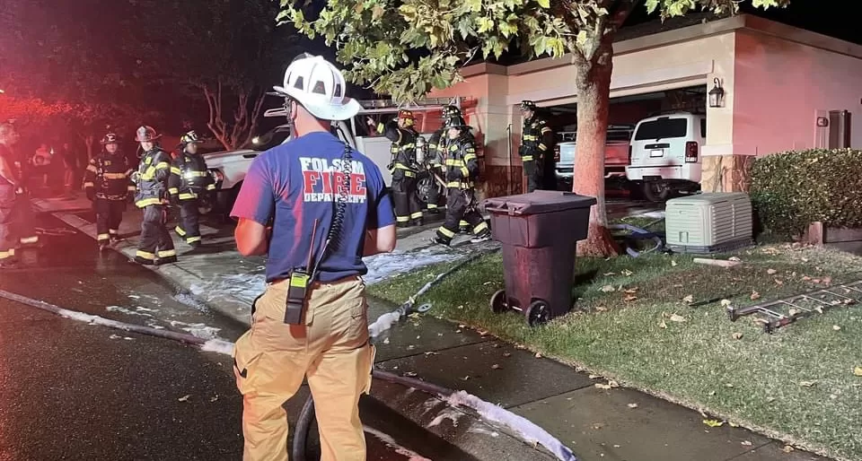 Folsom, EDH firefighters snuff Friday night structure fire