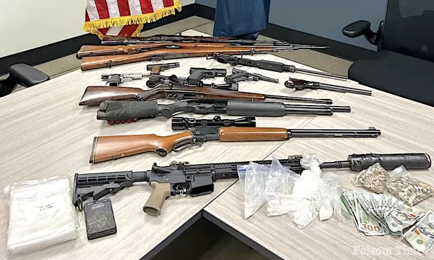 Folsom Police arrest Orangevale man with explosives, firearms