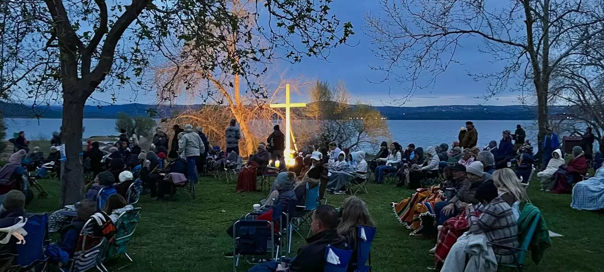 63rd Easter Sunrise Service brings crowd, Pastor Brad Franklin to Folsom Lake